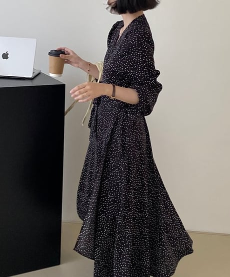 v-neck dot op　FL2166