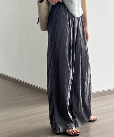 pleated wide-leg pants /4color　FL2705