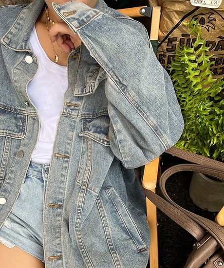 oversized denim jacket　FL2561
