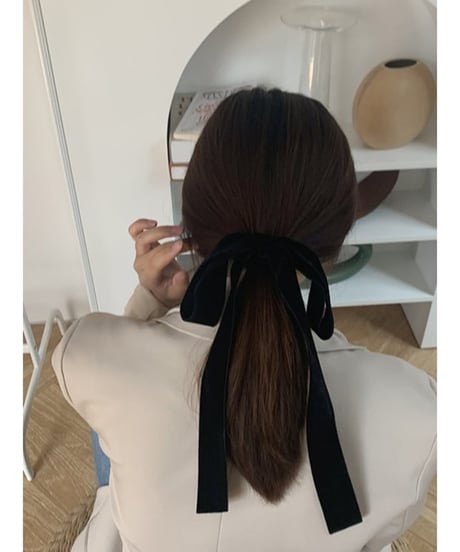 velvet ribbon scrunchie　FL2372