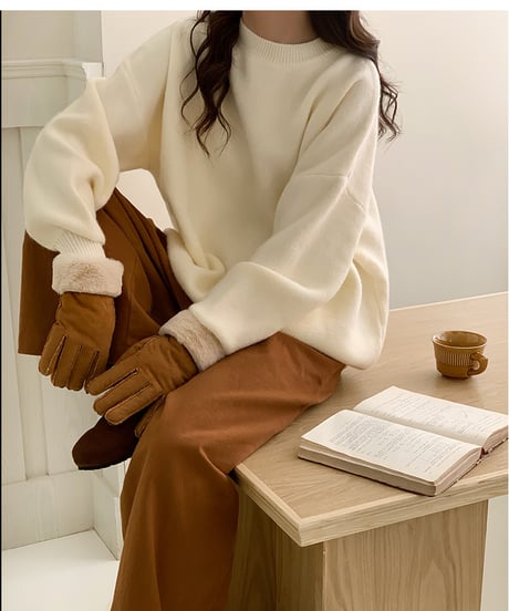 knit sweater pullover /4color　FL2998