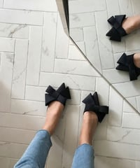 big ribbon flat sandals /5color　FL2026