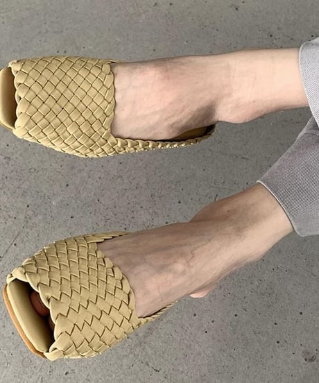 waving design flat sandals　FL2258