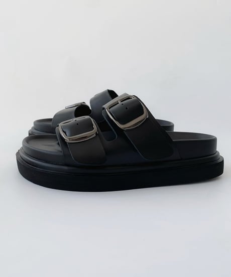 thick sole buckle sandals /2color　FL2318