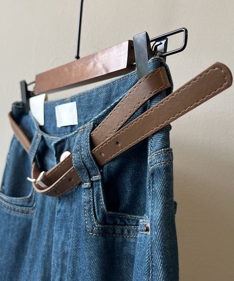 wide flare denim pants　FL2787