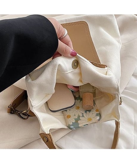 front pocket canvas 2-way bag /4color　FL2952