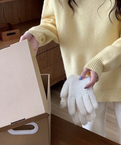 knit sweater pullover /4color　FL2998