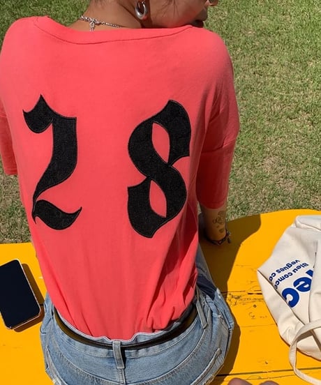back number loose t-shirt　FL2218