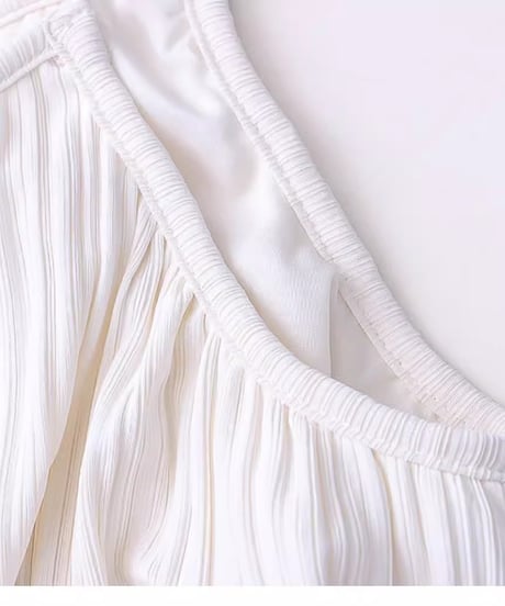pleated camisole dress /2color　FL2724