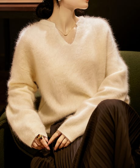 warm pullover sweater /2color　FL3111