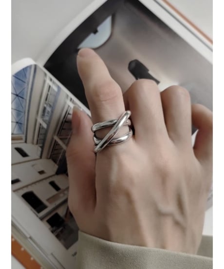 multiple cross volume open ring　FL2378