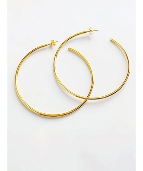 gold hoop earrings　FL2350