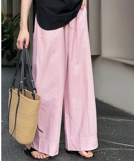 straight wide leg pants /3color　FL2708