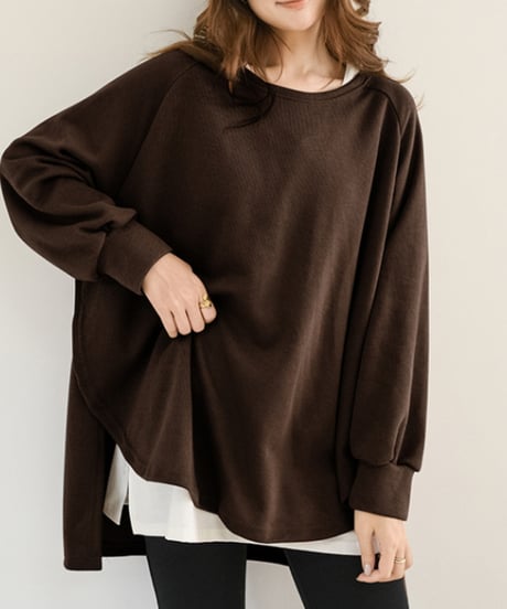 oversized casual knit tops /5color　FL3480