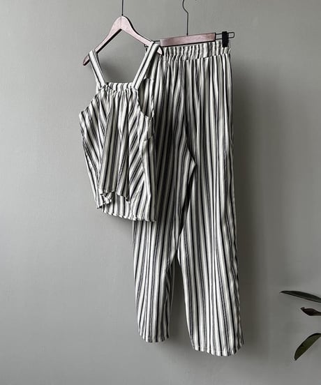sleeveless stripe setup　FL2440