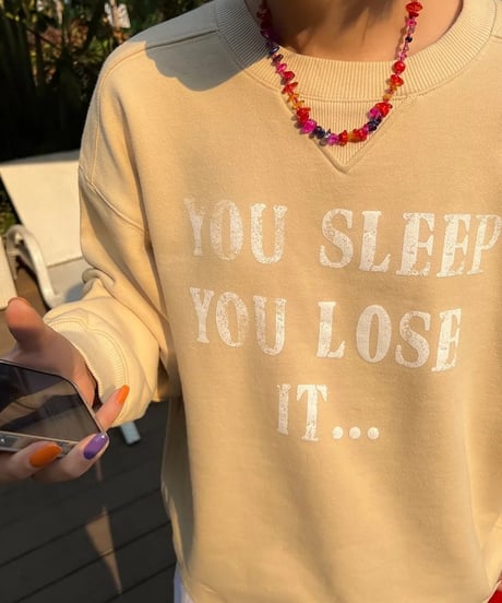 old print sweatshirt pullover　FL2540