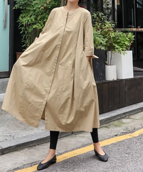 loose plus size long dress　FL2137