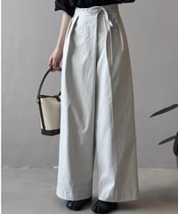 ribbon design wide leg pants /3color　FL2782