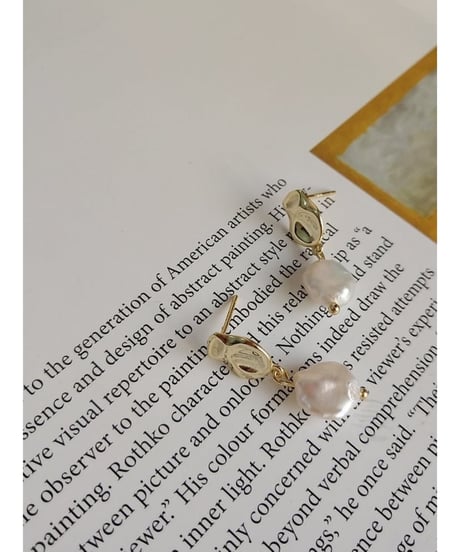 baroque pearl earrings　FL2346