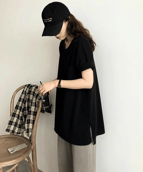 loose fit short sleeve tee /3color　FL3466