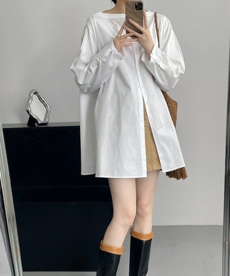 collarless overshirt　FL2088