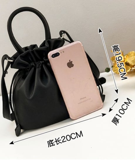 2way drawstring bag /2color　FL2334