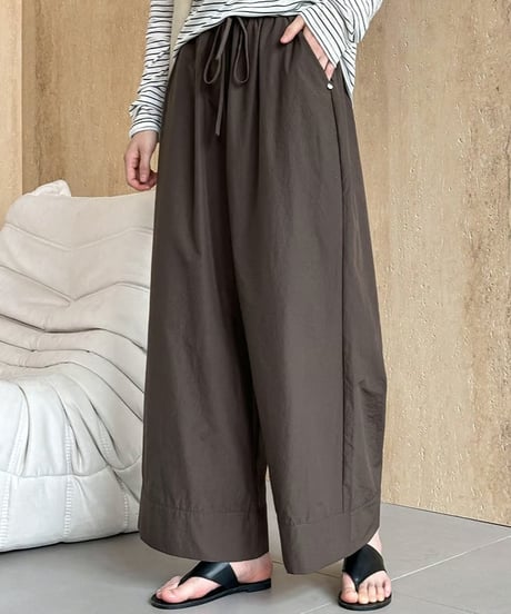 straight wide leg pants /3color　FL2708