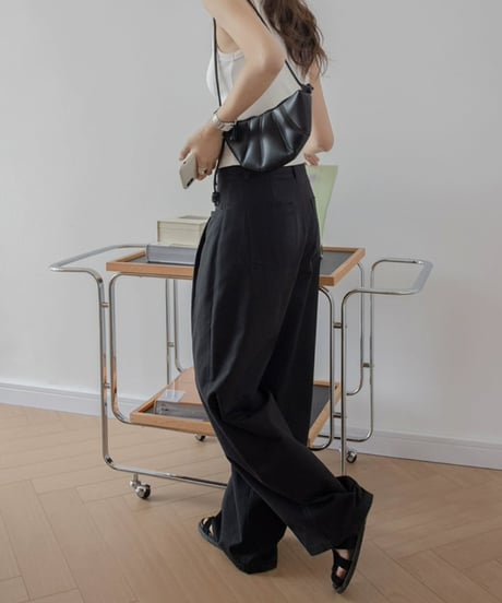 drop pocket wide leg pants　FL2220