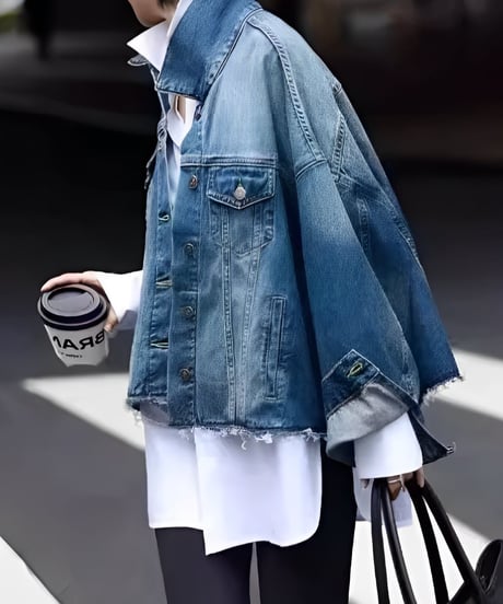 cut-off denim jacket　FL3390