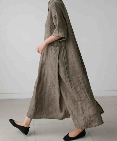 cotton linen dress　FL2132