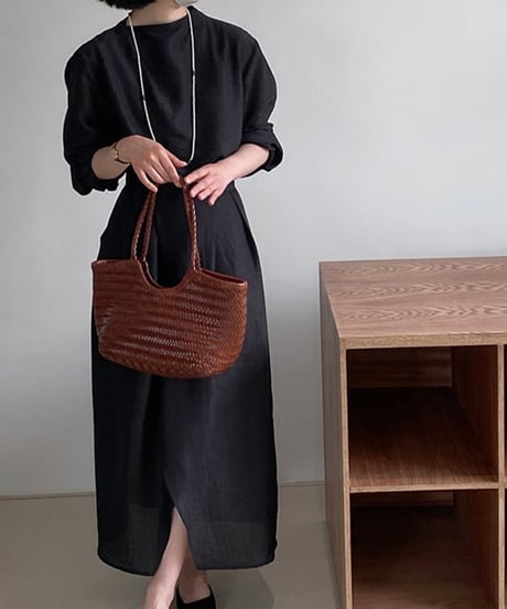 round neck blouse & slit skirt setup　FL2437