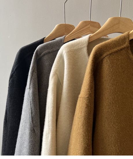 collarless short coat /4color　FL3007