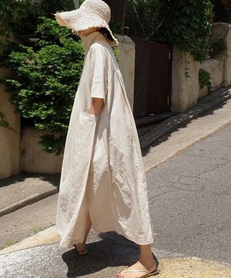 cotton linen dress　FL2132