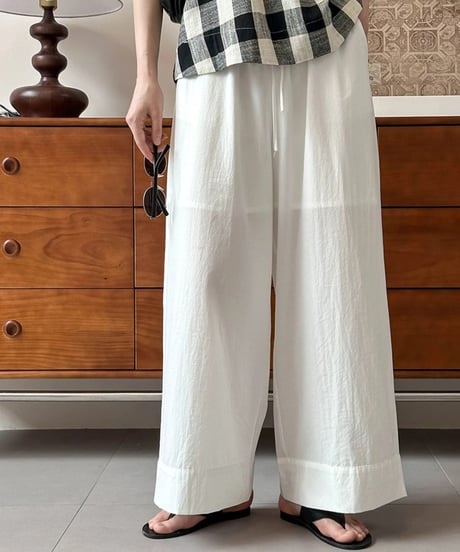 straight wide leg pants /3color　FL2708
