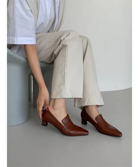 french heel loafers /3color　FL2311
