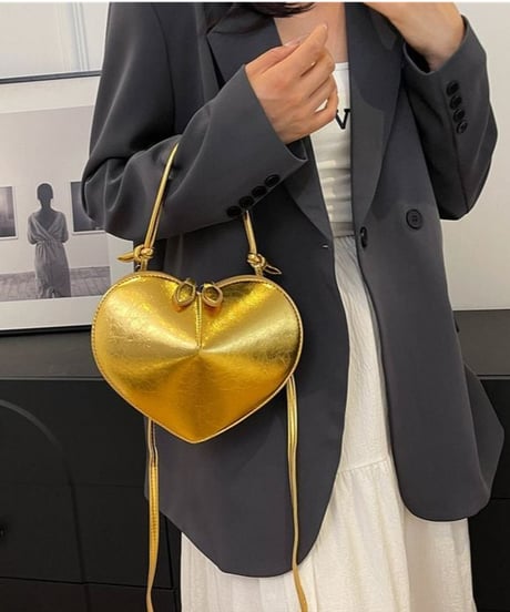 heart shape 2way handbag /6color　FL2884