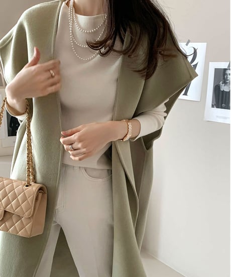 sleeveless coat /3color　FL3134