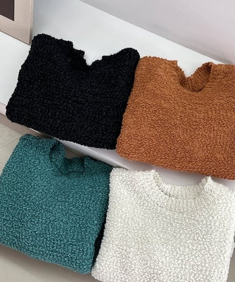 soft knit pullover /4color　FL2966