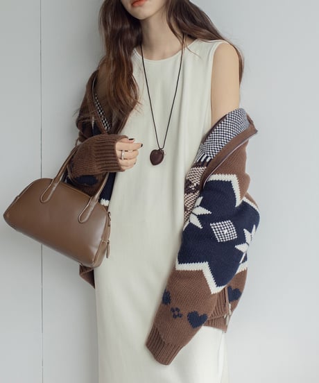 back button corduroy vest op /2color　FL3161