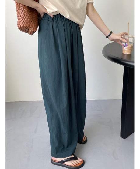 tuck wide drape pants　FL2191