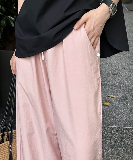 straight wide leg pants /3color　FL2708