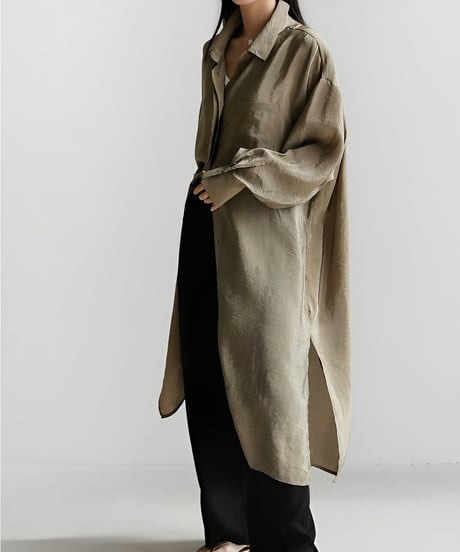 oversized long shirt /4color　FL2032