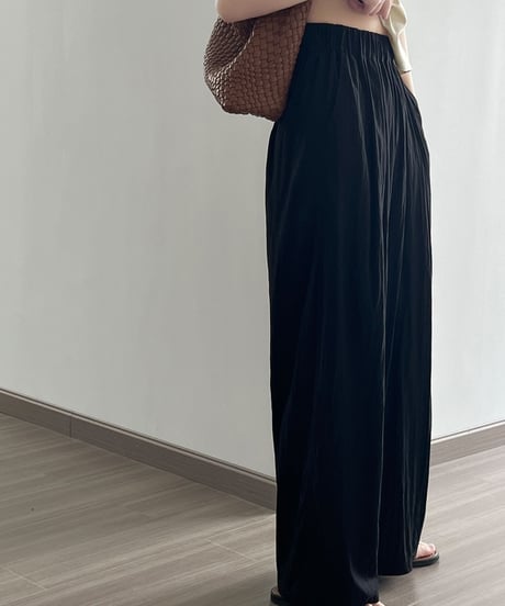 pleated wide-leg pants /4color　FL2705