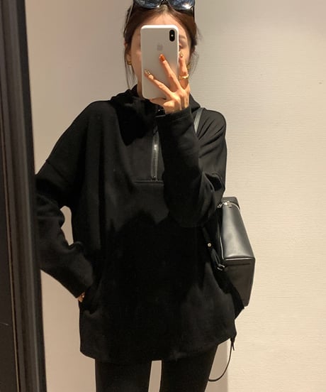 relaxed fit hoodie　FL2476