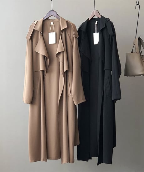 draped trench coat　FL2524