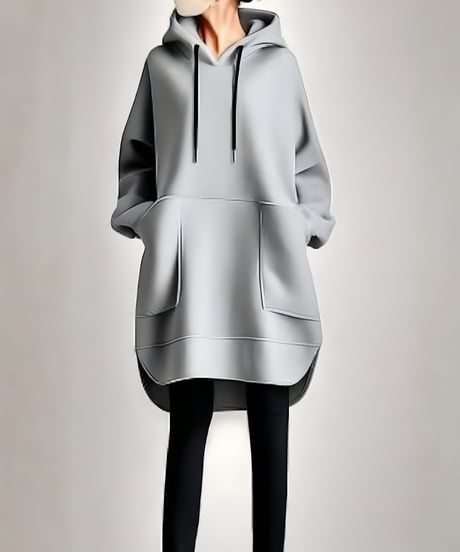 oversized hoodie long pullover /3color　FL3490