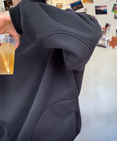 drawstring neck turtleneck sweatshirt　FL2546