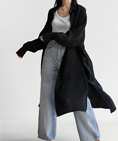 oversized long shirt /4color　FL2032