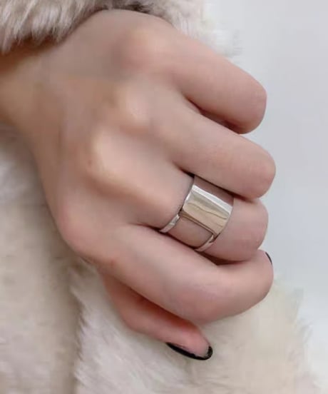 silver wide ring　FL2250