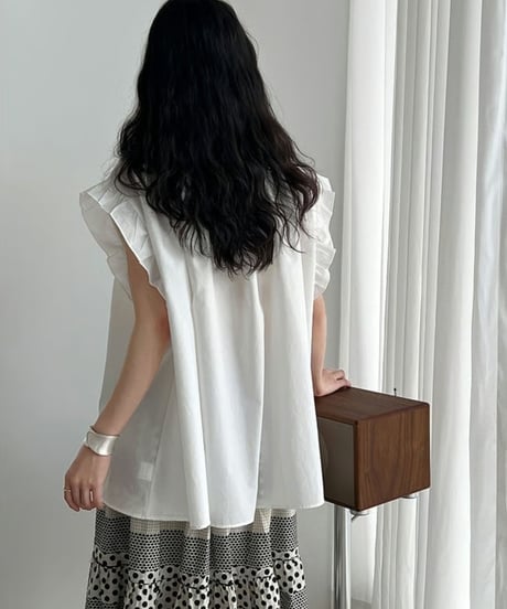 ruffle sleeve design blouse /3color  FL3453